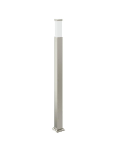 Lampada a paletto con presa elettrica 110 cm Acciaio Inox IP44