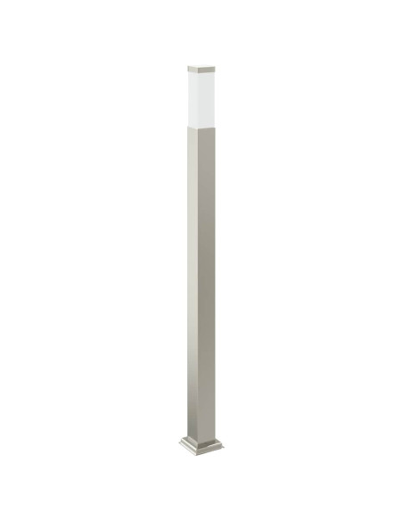 Lampada a paletto con presa elettrica 110 cm Acciaio Inox IP44