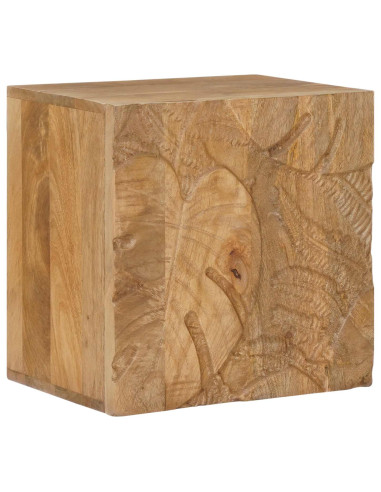 Comodino a muro fatto a mano Marrone Teak 40x30x40 cm