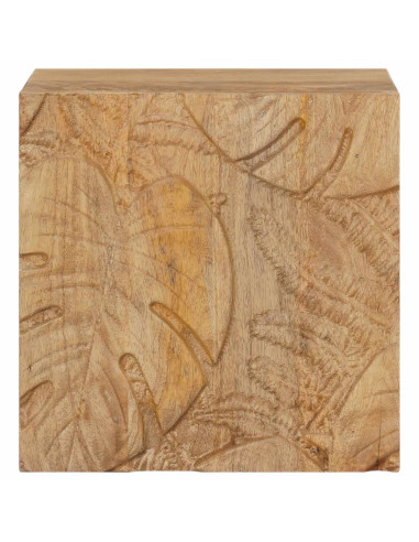 Comodino a muro fatto a mano Marrone Teak 40x30x40 cm