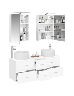 Set di mobili per il bagno 5 pcs Bianco 2