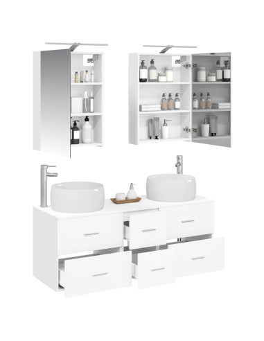 Set di mobili per il bagno 5 pcs Bianco