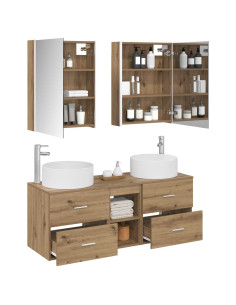Set di mobili per il bagno 5 pcs Rovere Artigianale 2