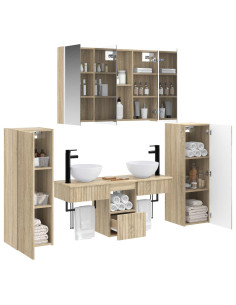 Set di mobili per il bagno 6 pcs Rovere Sonoma 2