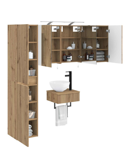 Set di mobili per il bagno 5 pcs Rovere Artigianale
