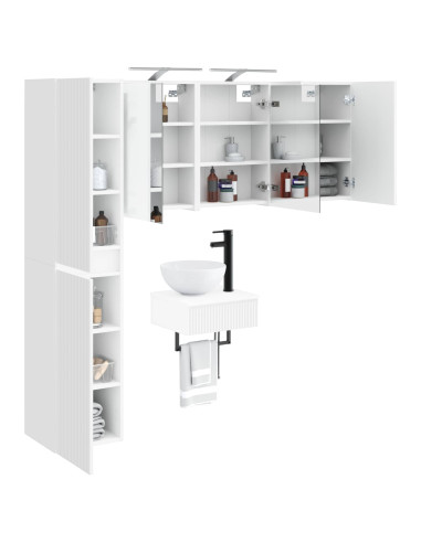 Set di mobili per il bagno 5 pcs Bianco