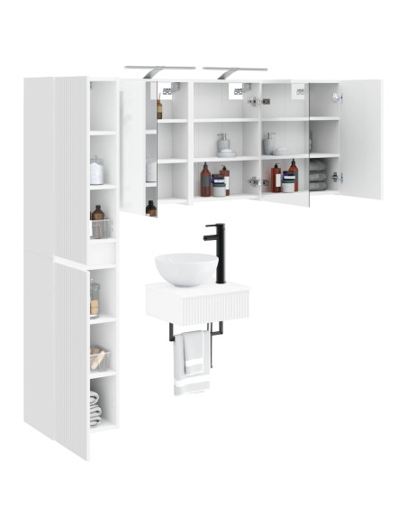 Set di mobili per il bagno 5 pcs Bianco