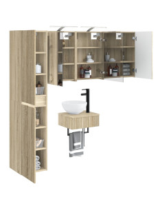 Set di mobili per il bagno 5 pcs Rovere Sonoma 2