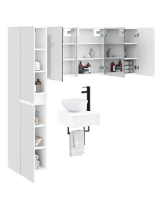 Set di mobili per il bagno 5 pcs Bianco 2