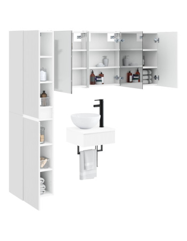 Set di mobili per il bagno 5 pcs Bianco