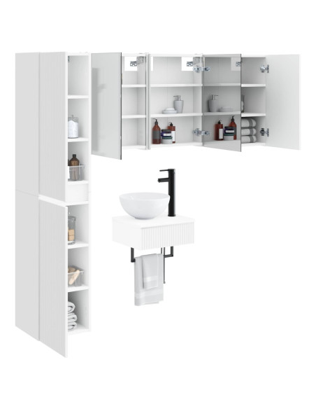 Set di mobili per il bagno 5 pcs Bianco