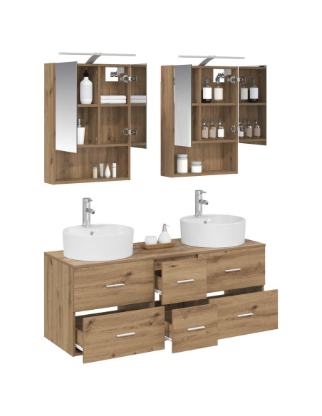 Set di mobili per il bagno 5 pcs Rovere Artigianale