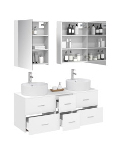 Set di mobili per il bagno 5 pcs Bianco 2