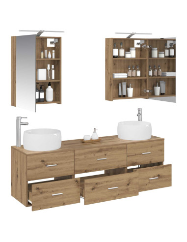 Set di mobili per il bagno 5 pcs Rovere Artigianale