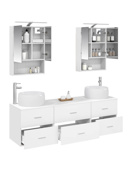 Set di mobili per il bagno 5 pcs Bianco