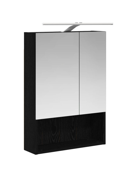 Set di mobili per il bagno 5 pcs Rovere Nero