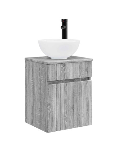 Set di Armadi da Bagno 5 pcs Sonoma grigio 40 x 10,5 x 60,5 cm