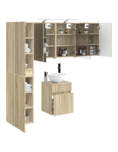 Set di Armadi da Bagno 5 pcs Rovere Sonoma 43 x 16 x 62,5 cm 2