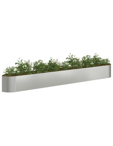 Letto rialzato da giardino Acciaio zincato 380 x 40 x 40 cm
