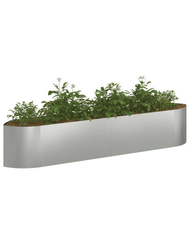 Letto rialzato da giardino Acciaio zincato 220 x 40 x 40 cm
