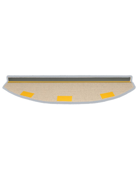 Tappetini per scale autoadesivi 15 pcs Grigio Chiaro