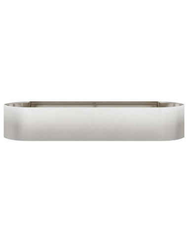Letto rialzato da giardino Acciaio Inox 220 x 40 x 40 cm