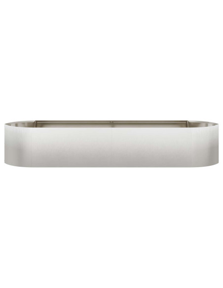 Letto rialzato da giardino Acciaio Inox 220 x 40 x 40 cm
