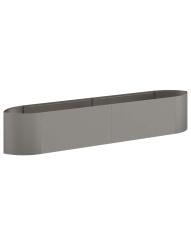 Letto rialzato da giardino Acciaio Corten 220 x 40 x 40 cm