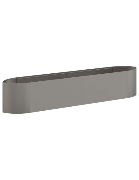 Letto rialzato da giardino Acciaio Corten 220 x 40 x 40 cm