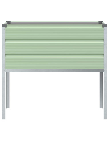 Fioriera Verde Pastello 100 x 45 x 90 cm Acciaio zincato