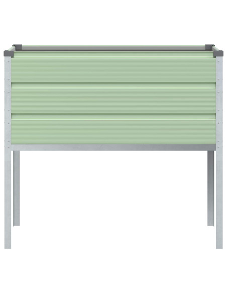 Fioriera Verde Pastello 100 x 45 x 90 cm Acciaio zincato