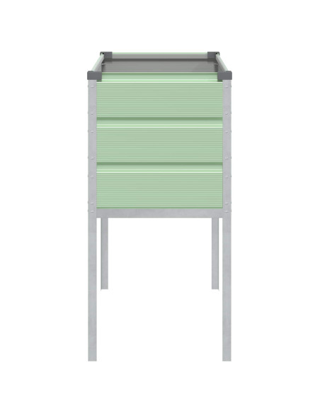 Fioriera Verde Pastello 100 x 45 x 90 cm Acciaio zincato