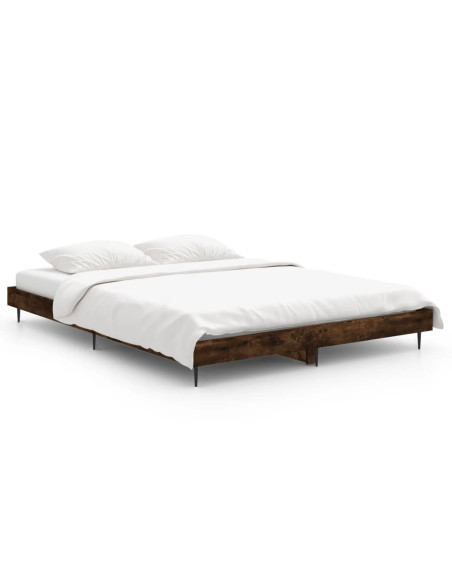 Giroletto senza Materasso Rovere Fumo 140x190 cm in Truciolato