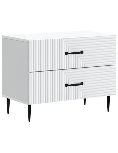 Armadio da Notte con cassetto Bianco 62 x 34,5 x 47,5 cm