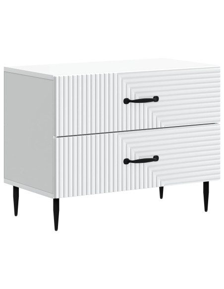 Armadio da Notte con cassetto Bianco 62 x 34,5 x 47,5 cm