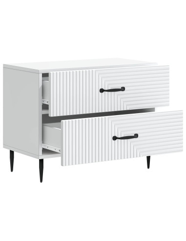 Armadio da Notte con cassetto Bianco 62 x 34,5 x 47,5 cm