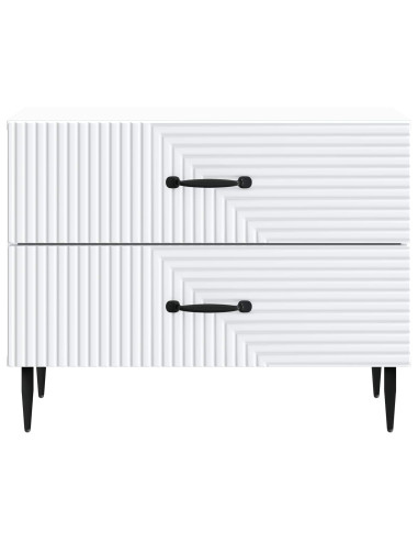 Armadio da Notte con cassetto Bianco 62 x 34,5 x 47,5 cm