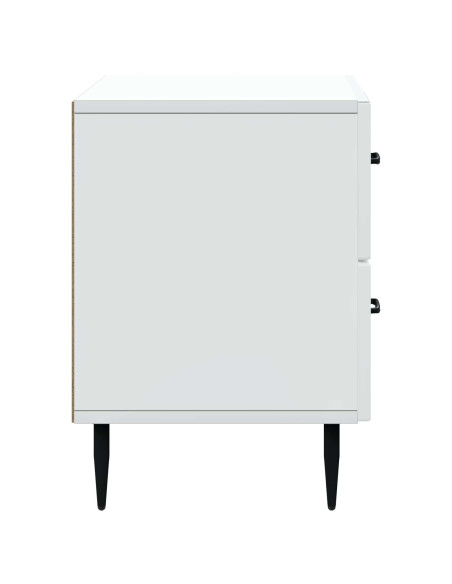 Armadio da Notte con cassetto Bianco 62 x 34,5 x 47,5 cm