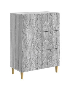 Credenza Sonoma grigio 66 x 34,5 x 90 cm Legno ingegnerizzato