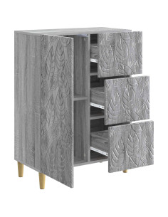 Credenza Sonoma grigio 66 x 34,5 x 90 cm Legno ingegnerizzato 2