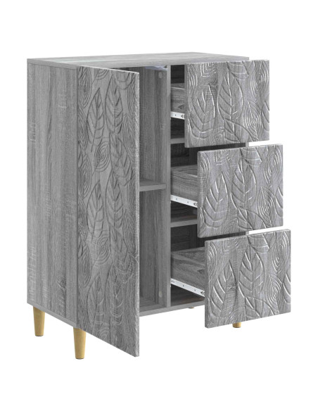 Credenza Sonoma grigio 66 x 34,5 x 90 cm Legno ingegnerizzato