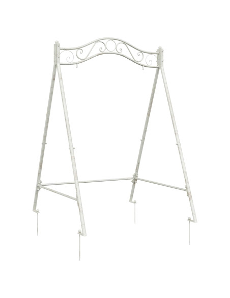 Telaio per Altalena Bianco Antico 113 x 121,5 x 168 cm Acciaio