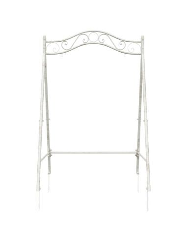 Telaio per Altalena Bianco Antico 113 x 121,5 x 168 cm Acciaio