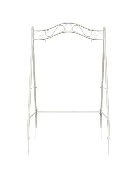 Telaio per Altalena Bianco Antico 113 x 121,5 x 168 cm Acciaio