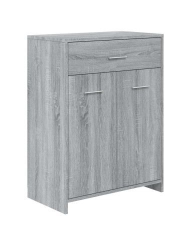 Armadietto Bagno Grigio Sonoma 60x33x80 cm in Legno tecnico