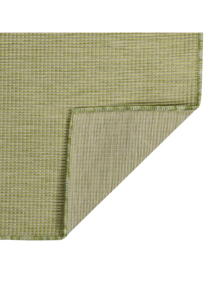 Tappeto da Esterni a Tessitura Piatta 100x200 cm Verde