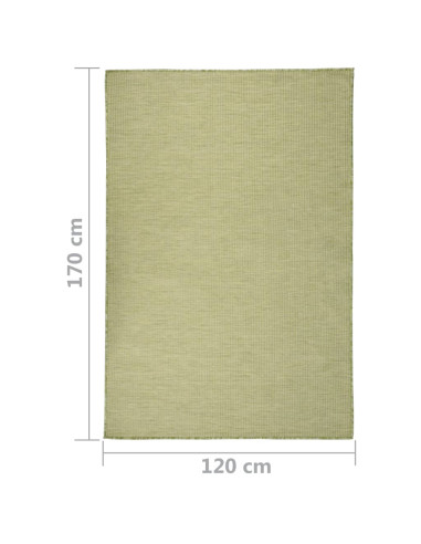 Tappeto da Esterni a Tessitura Piatta 120x170 cm Verde