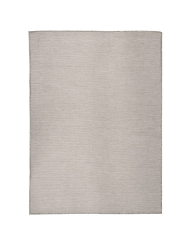 Tappeto da Esterni a Tessitura Piatta 200x280 cm Grigio Chiaro
