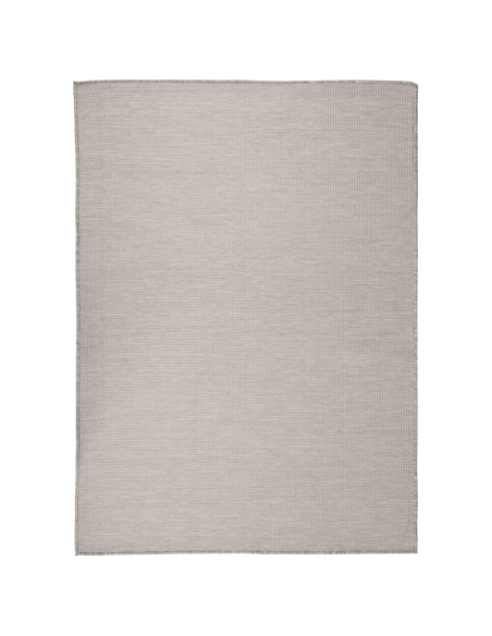Tappeto da Esterni a Tessitura Piatta 200x280 cm Grigio Chiaro
