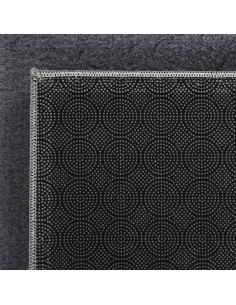 Tappeto Soffice Pelo Corto 160x230 cm Antiscivolo Antracite